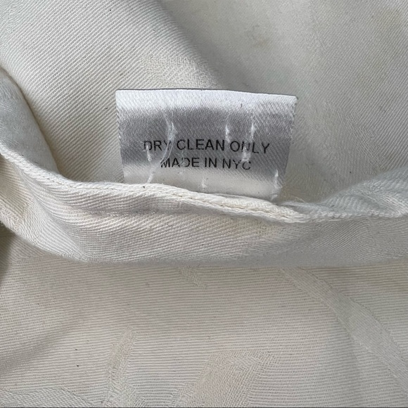 CF Goldman 3/4 Sleeve Linen Blend Jacquard Colorblock Top 0 FLAW - Picture 14 of 14